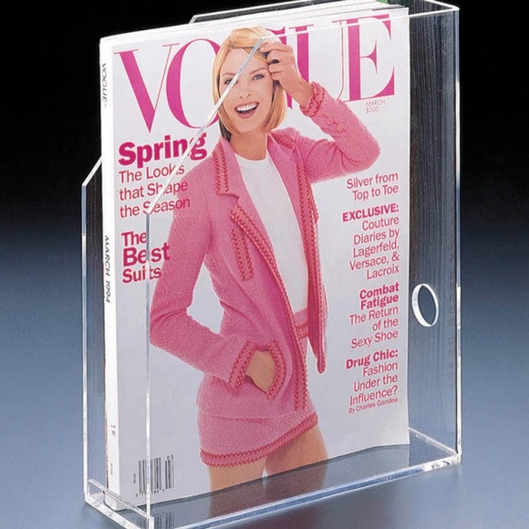 New Huang Acrylic Magazine File Storage Rack - Picture 1 of 3